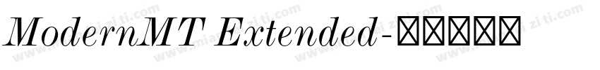 ModernMT Extended字体转换